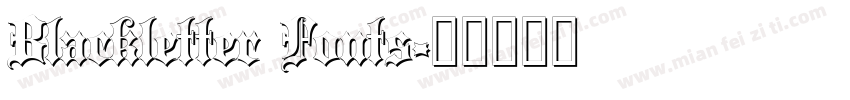 Blackletter Fonts字体转换